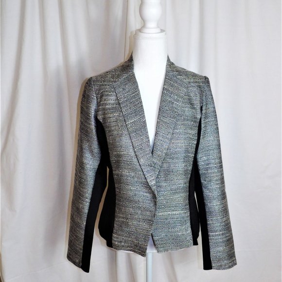 Maurices Silvery Stitched Blazer Jacket - Picture 2 of 7